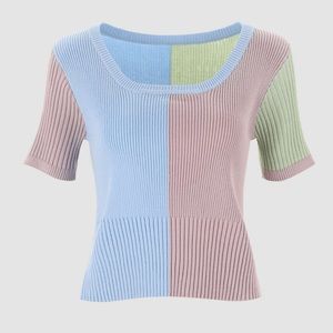 Colorblock Crop Top